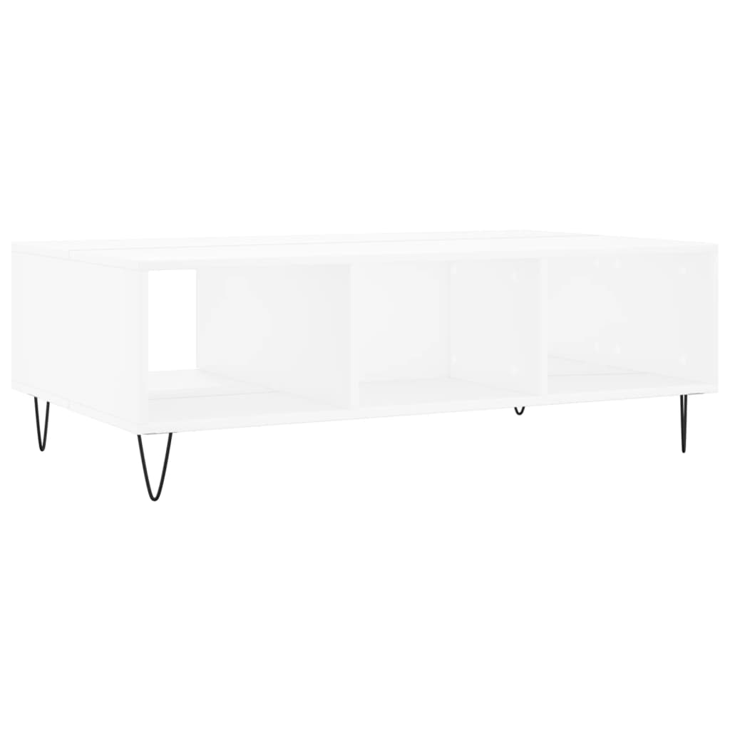Sofabord Hvid 104x60x35 cm Træ Materiale