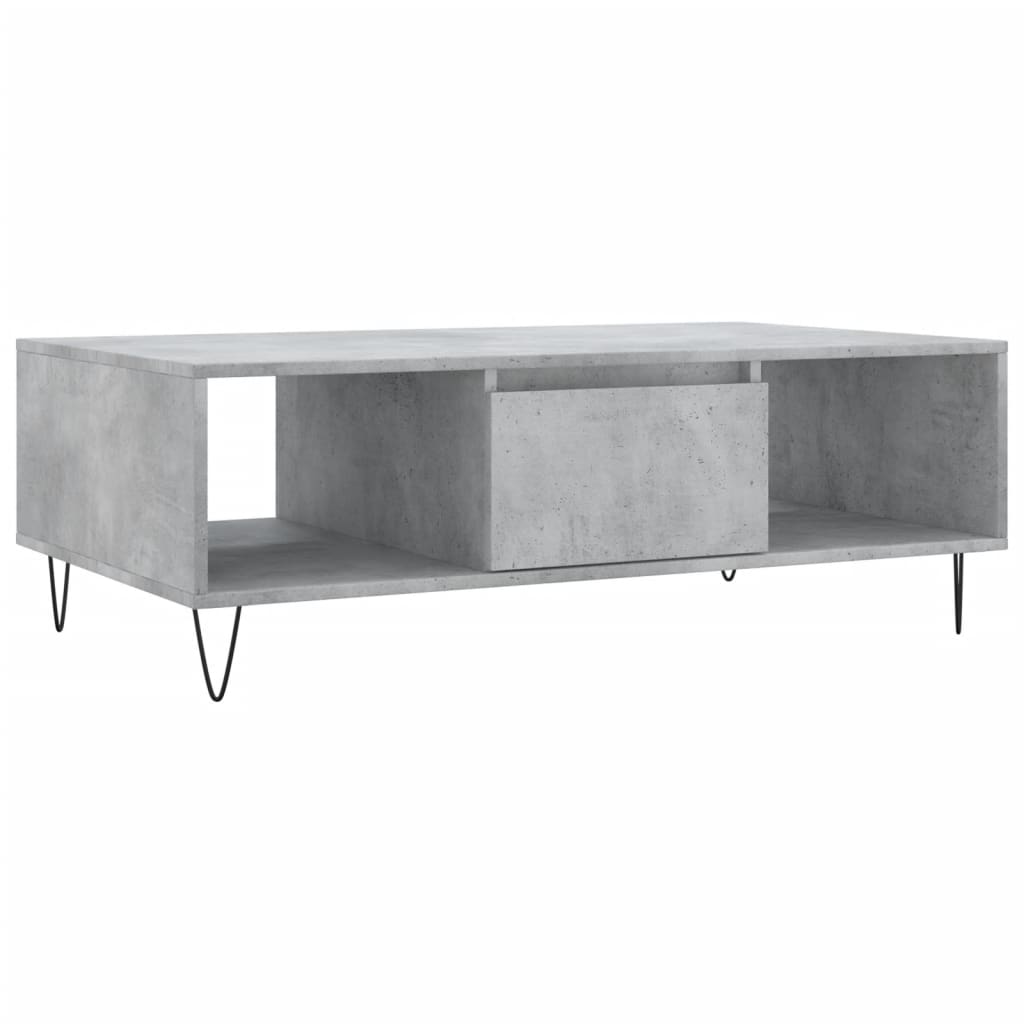 Sofabord betongrå 104x60x35 cm træmateriale