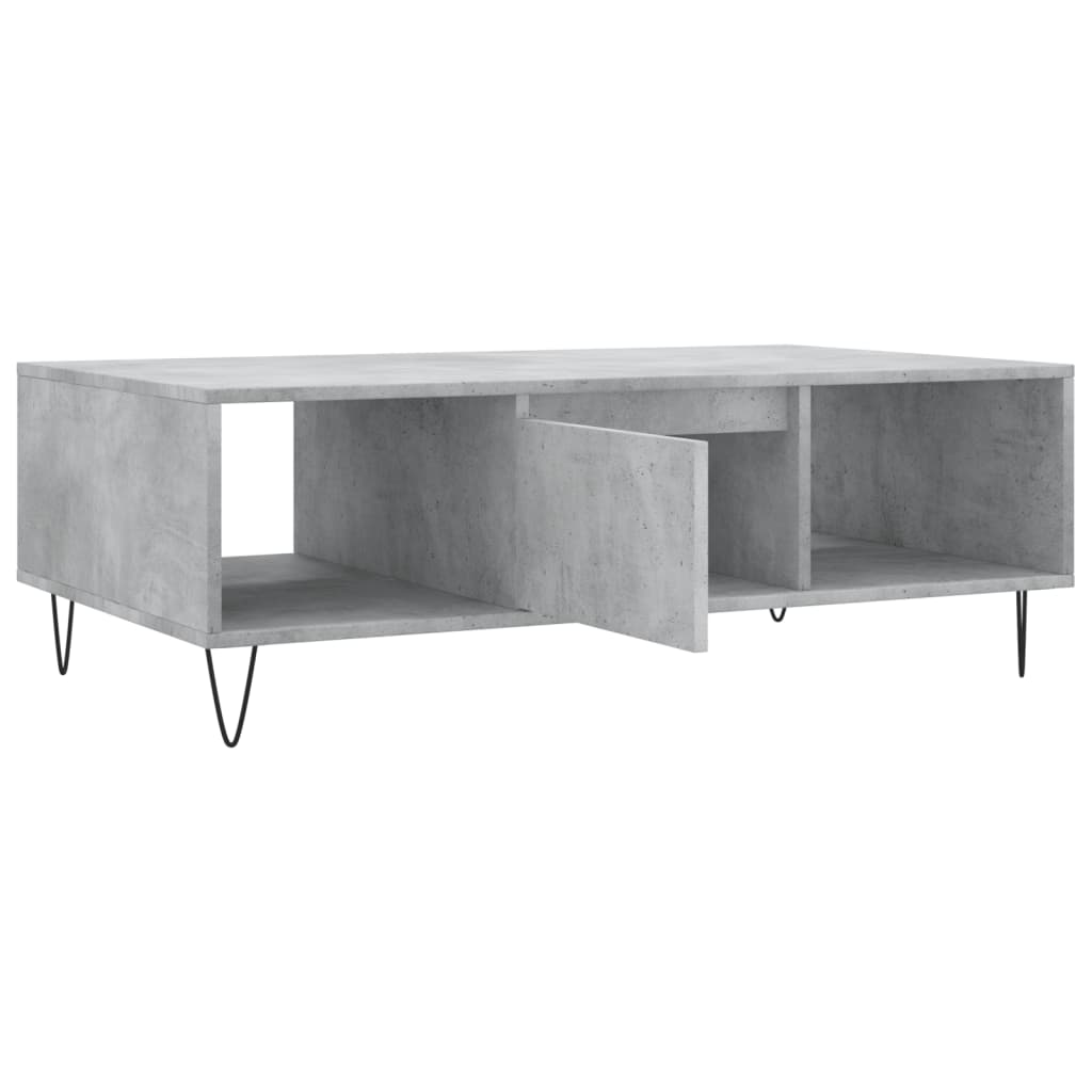 Sofabord betongrå 104x60x35 cm træmateriale