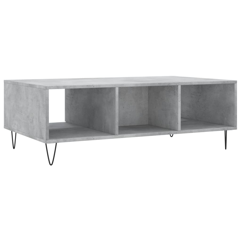 Sofabord betongrå 104x60x35 cm træmateriale