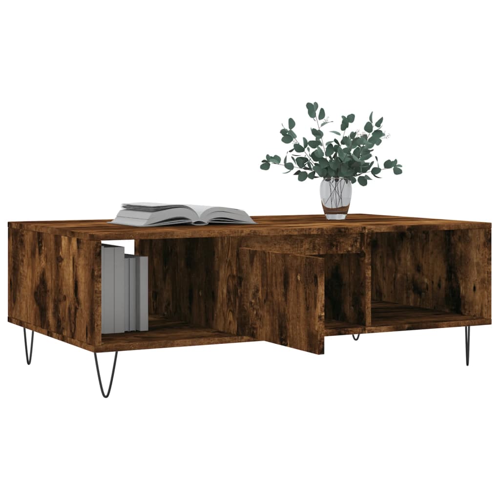 Sofabord røget eg 104x60x35 cm træmateriale
