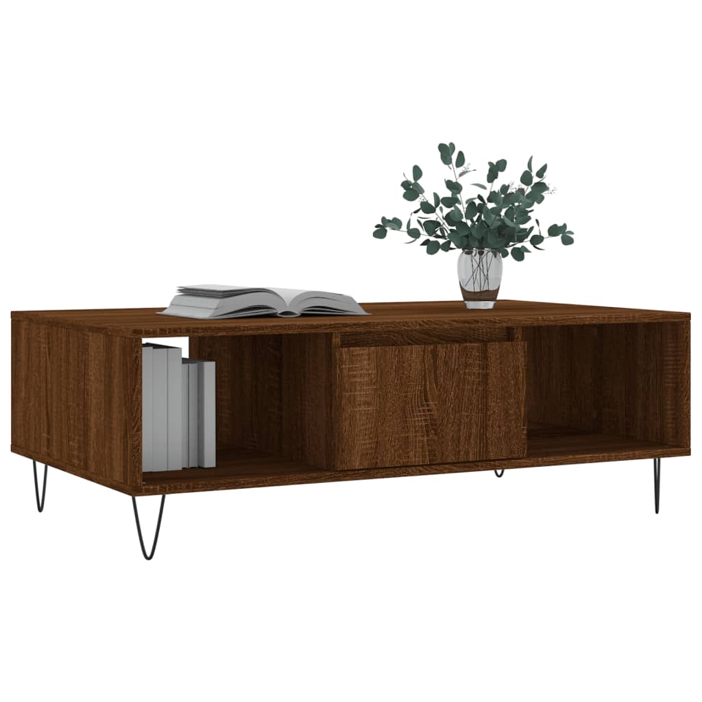 Sofabord Brun Eg Look 104x60x35 cm Træmateriale