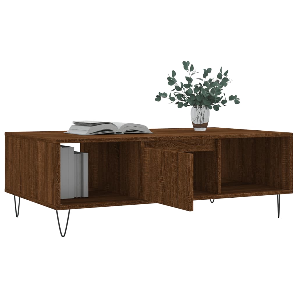 Sofabord Brun Eg Look 104x60x35 cm Træmateriale