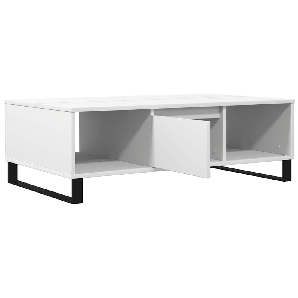 Sofabord Hvid 104x60x35 cm Træ Materiale