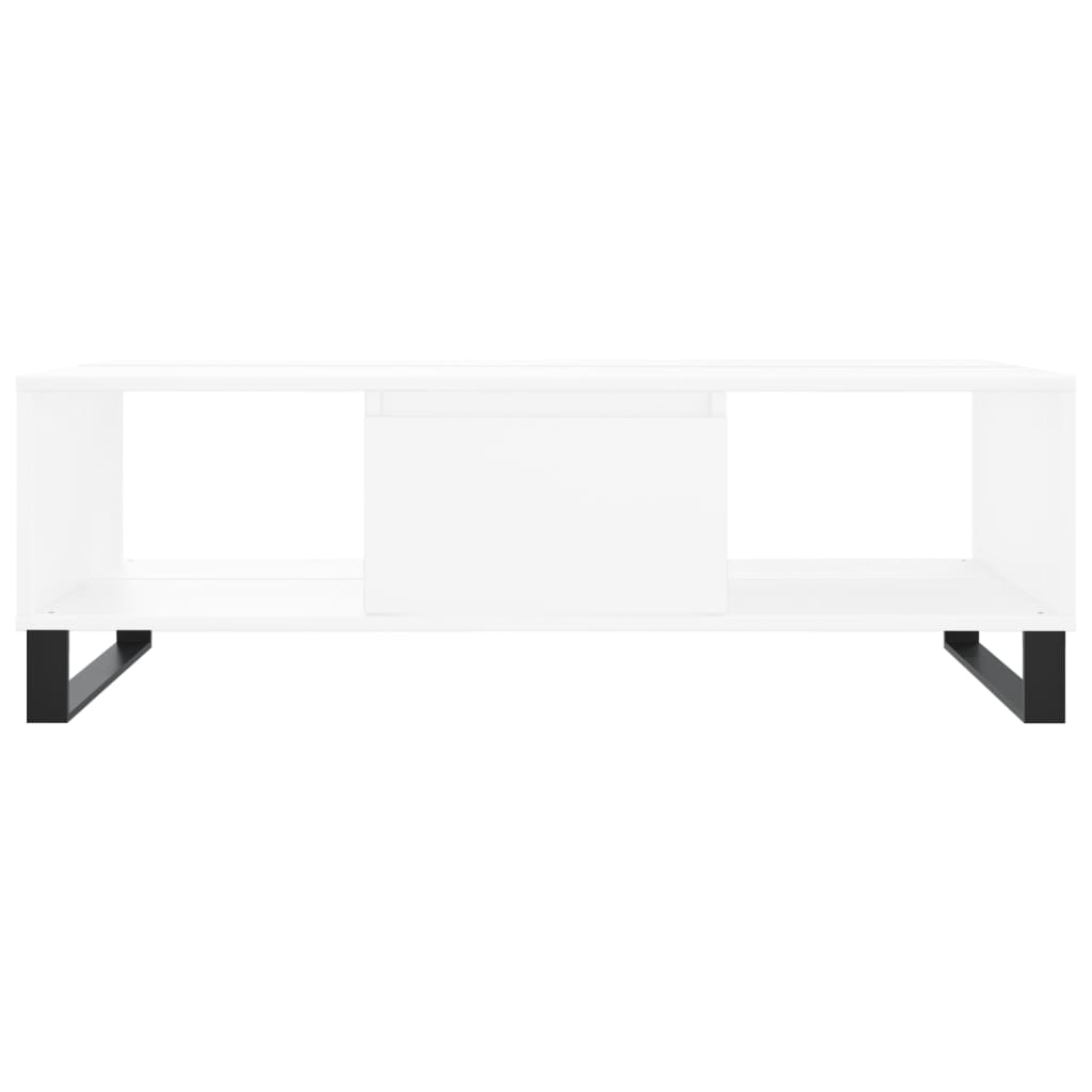Sofabord Hvid 104x60x35 cm Træ Materiale