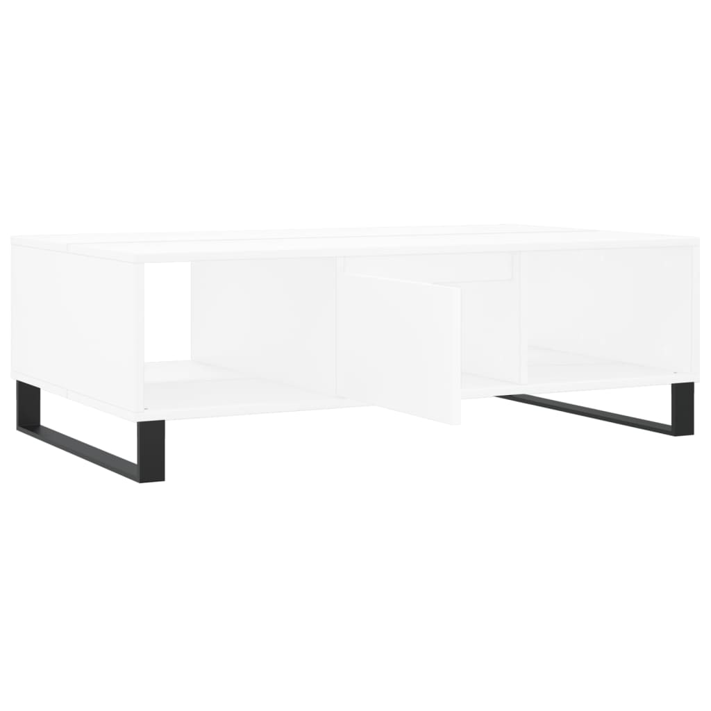 Sofabord Hvid 104x60x35 cm Træ Materiale