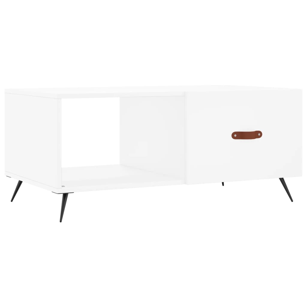 Sofabord Hvid 90x50x40 cm Træ Materiale