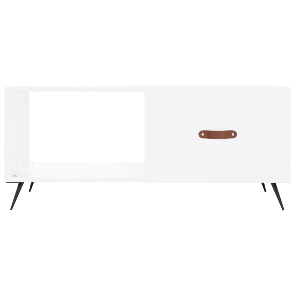 Sofabord Hvid 90x50x40 cm Træ Materiale