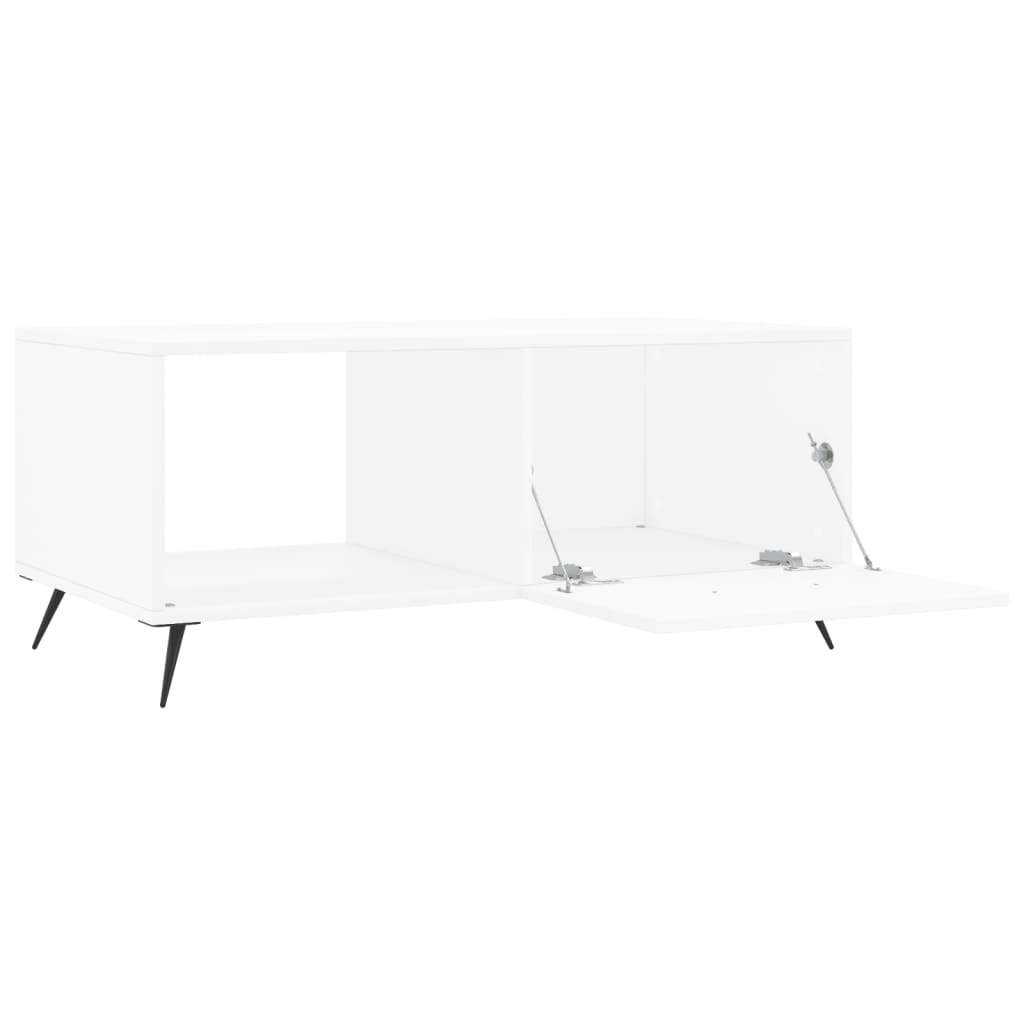 Sofabord Hvid 90x50x40 cm Træ Materiale