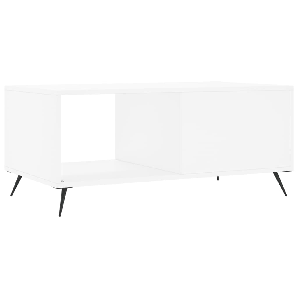 Sofabord Hvid 90x50x40 cm Træ Materiale