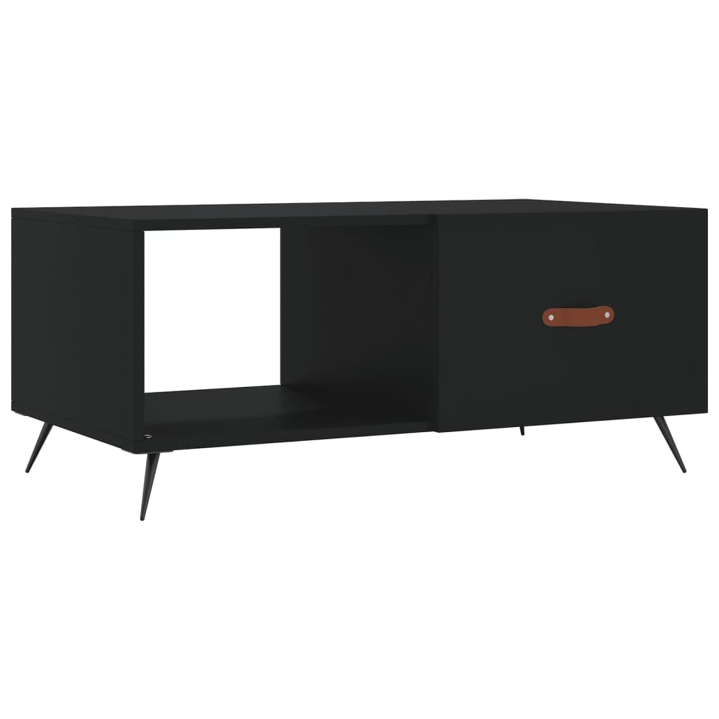 Sofabord Sort 90x50x40 cm Træ Materiale