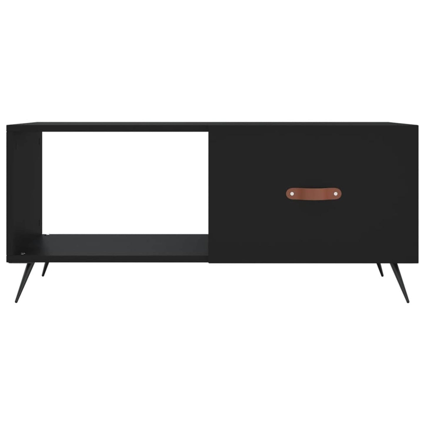 Sofabord Sort 90x50x40 cm Træ Materiale