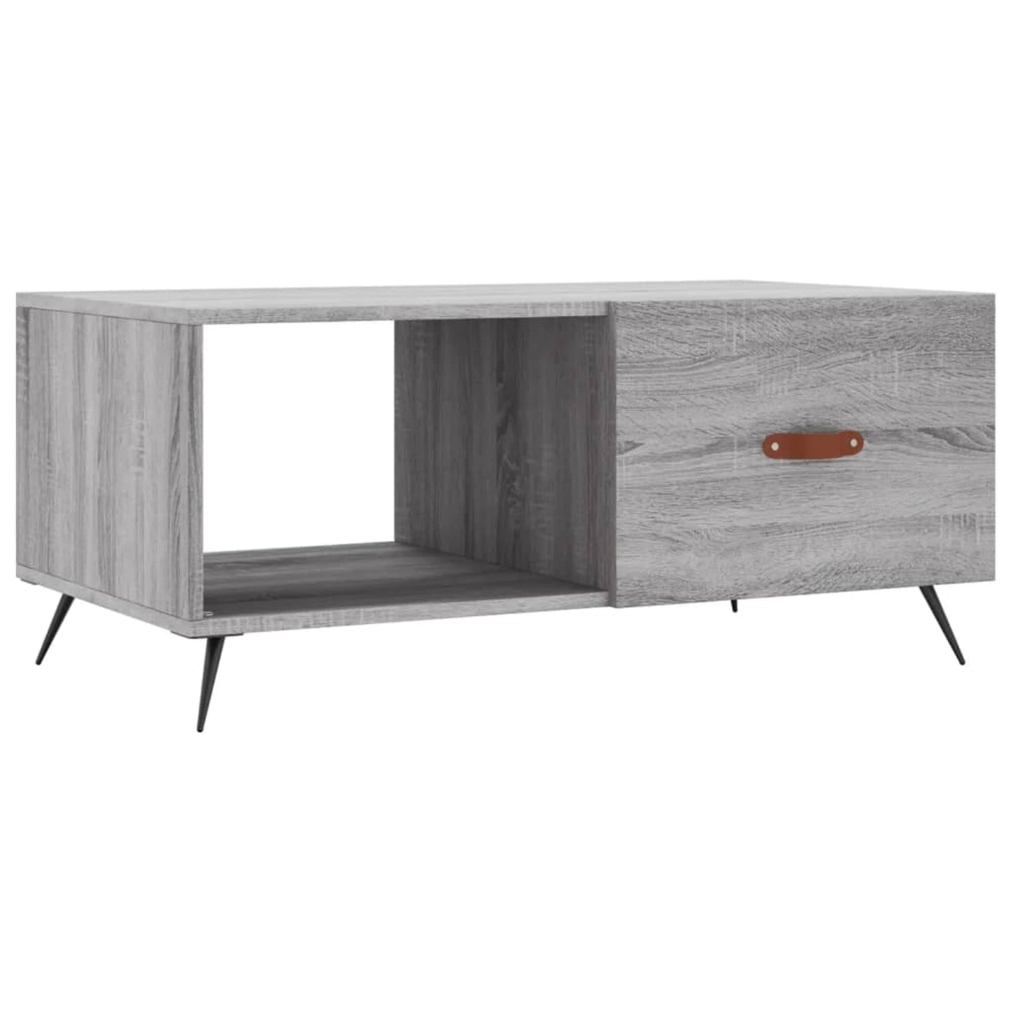 Sofabord Grå Sonoma 90x50x40 cm Træmateriale