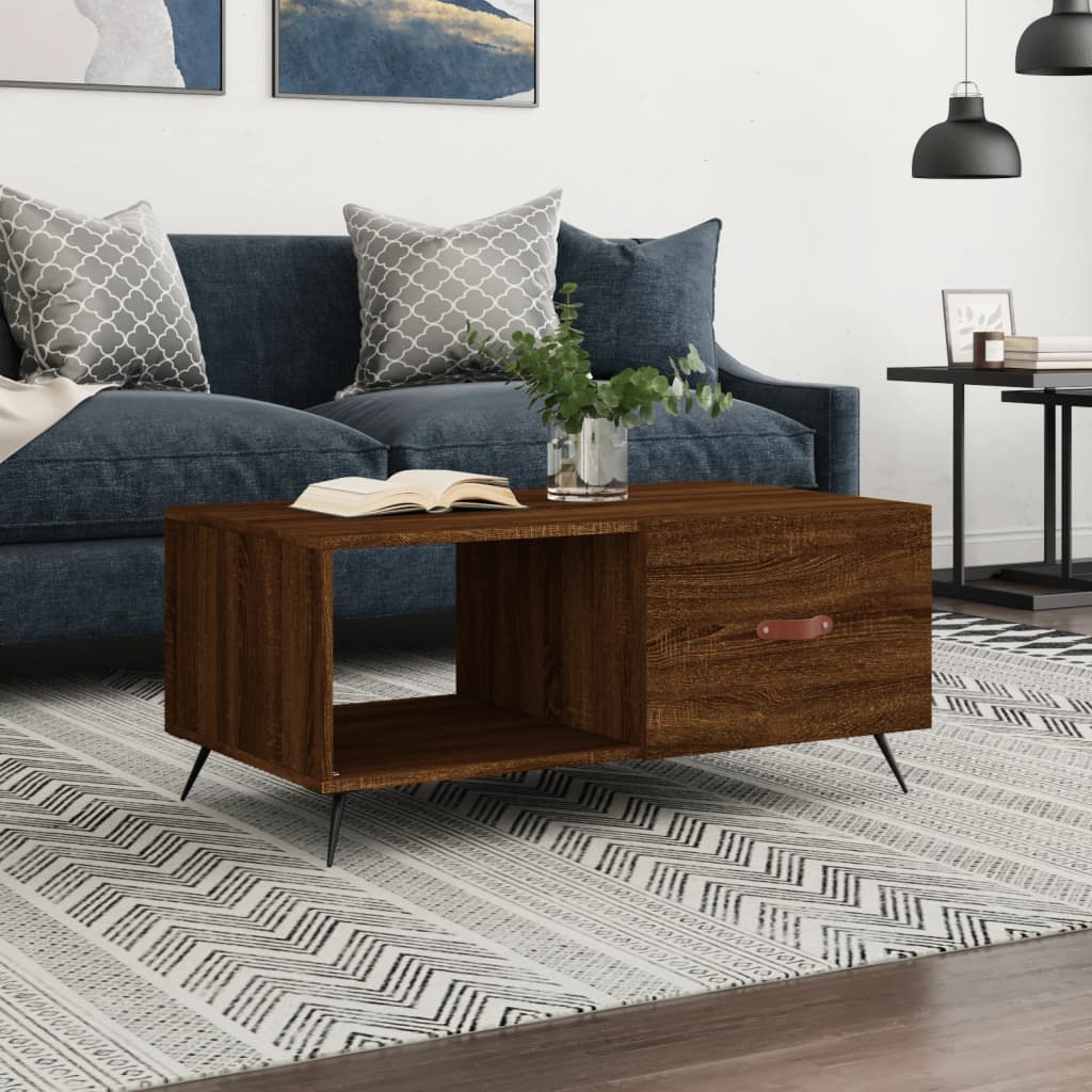 Sofabord Brun Eg Look 90x50x40 cm Træmateriale