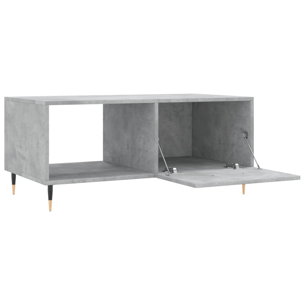 Sofabord betongrå 90x50x40 cm træmateriale