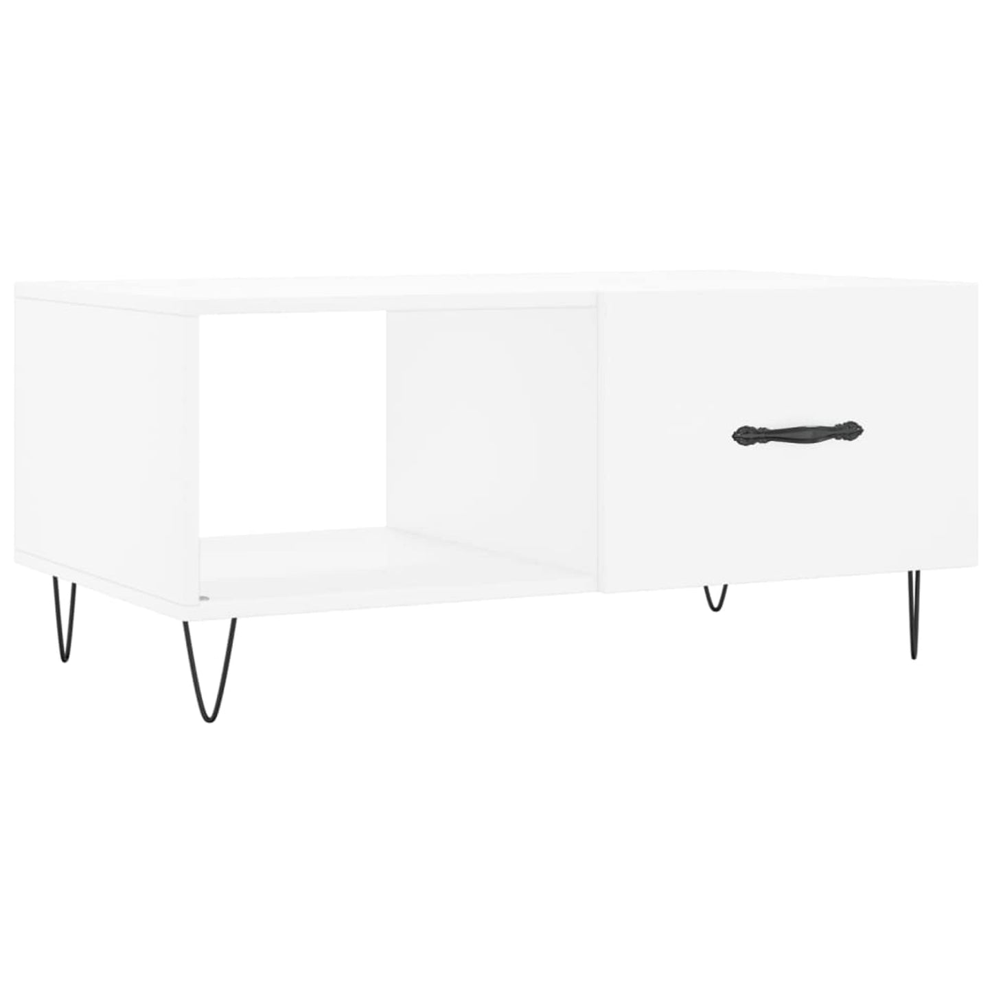 Sofabord Hvid 90x50x40 cm Træ Materiale