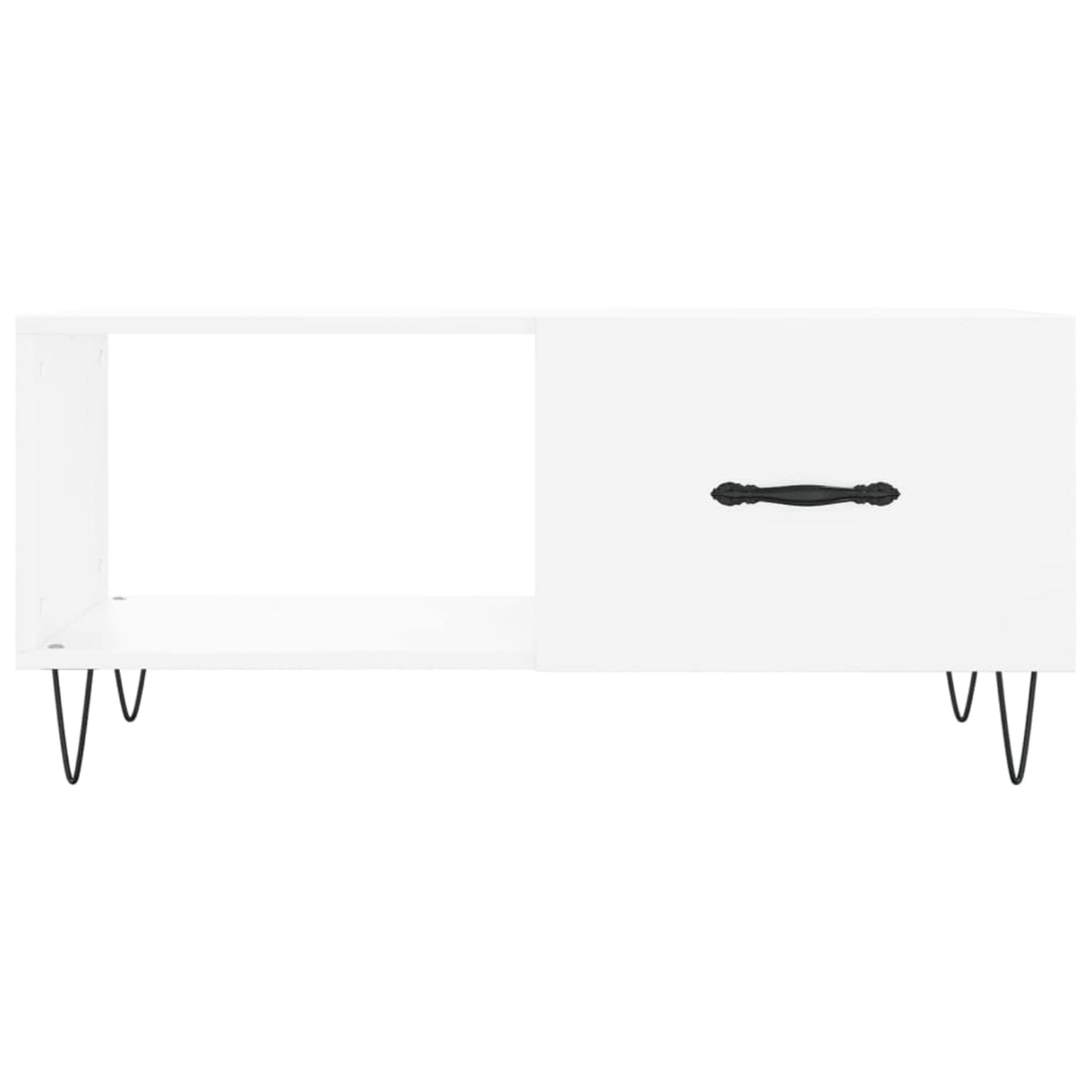 Sofabord Hvid 90x50x40 cm Træ Materiale