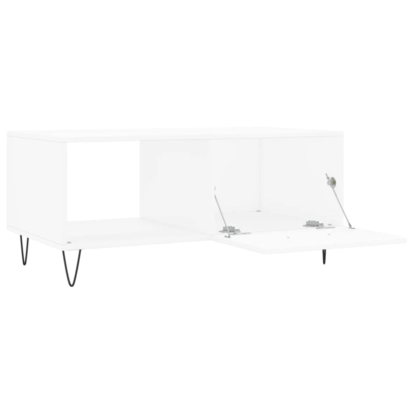Sofabord Hvid 90x50x40 cm Træ Materiale