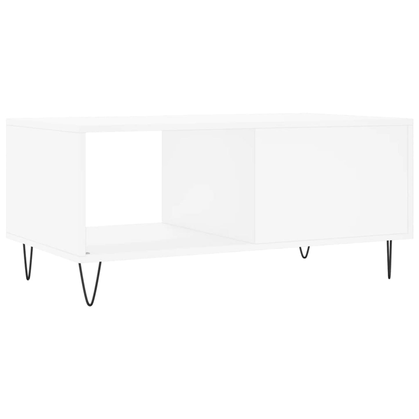 Sofabord Hvid 90x50x40 cm Træ Materiale