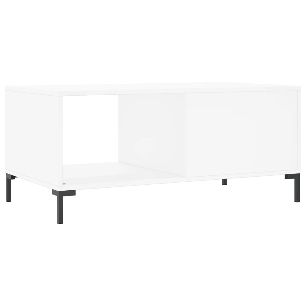 Sofabord Hvid 90x50x40 cm Træ Materiale