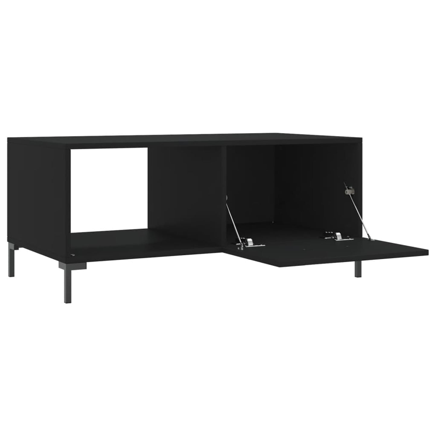Sofabord Sort 90x50x40 cm Træ Materiale
