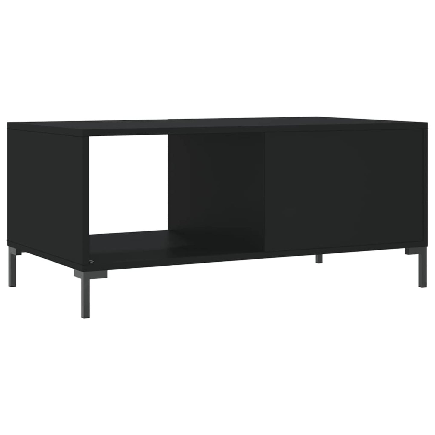 Sofabord Sort 90x50x40 cm Træ Materiale