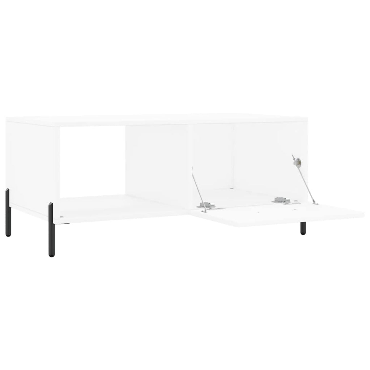 Sofabord Hvid 90x50x40 cm Træ Materiale