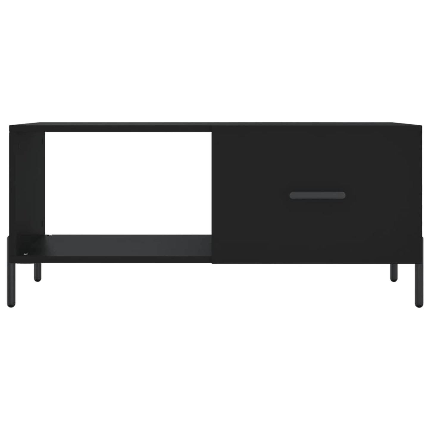 Sofabord Sort 90x50x40 cm Træ Materiale