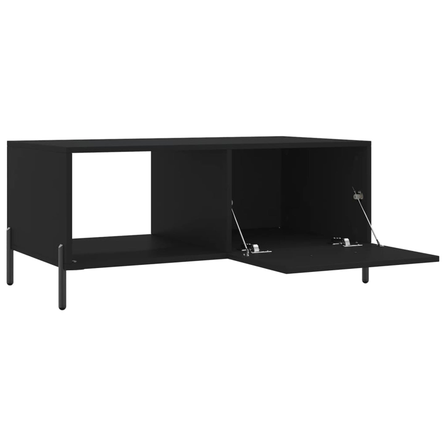 Sofabord Sort 90x50x40 cm Træ Materiale