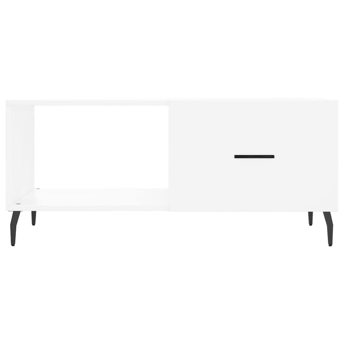 Sofabord Hvid 90x50x40 cm Træ Materiale
