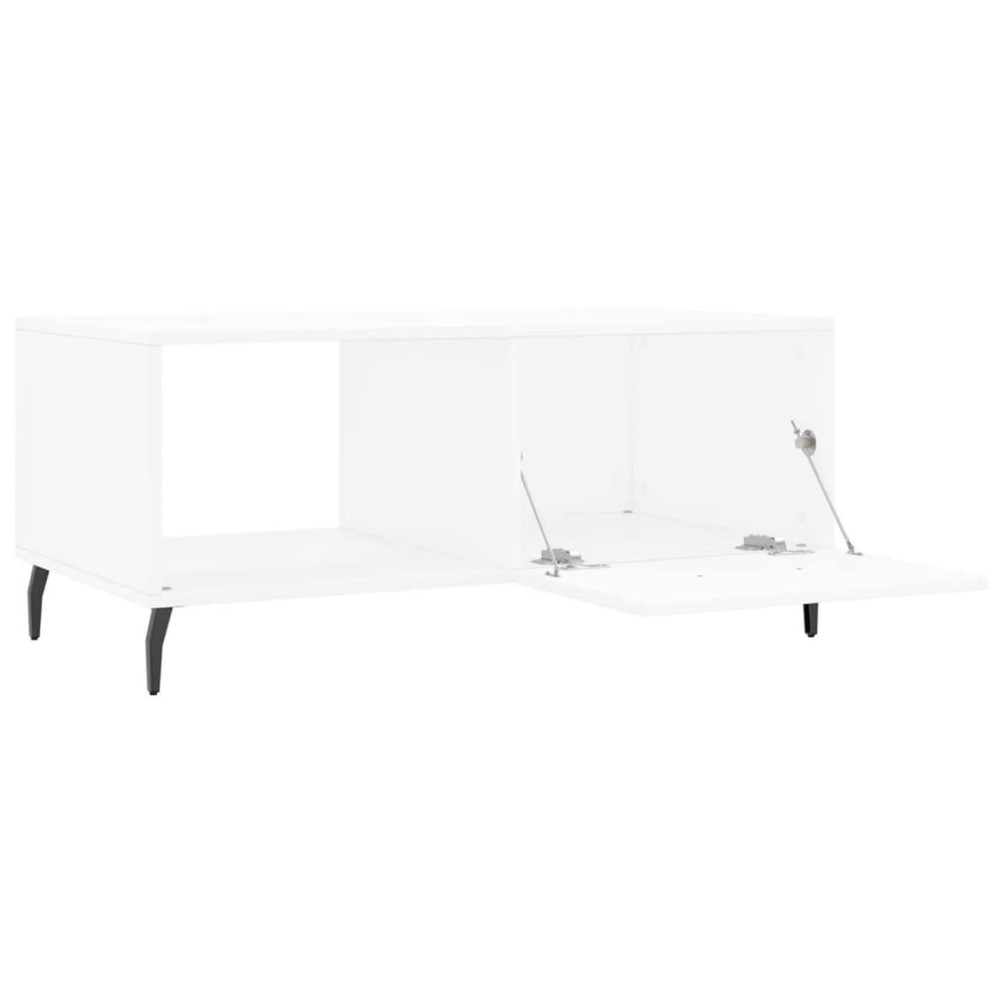 Sofabord Hvid 90x50x40 cm Træ Materiale