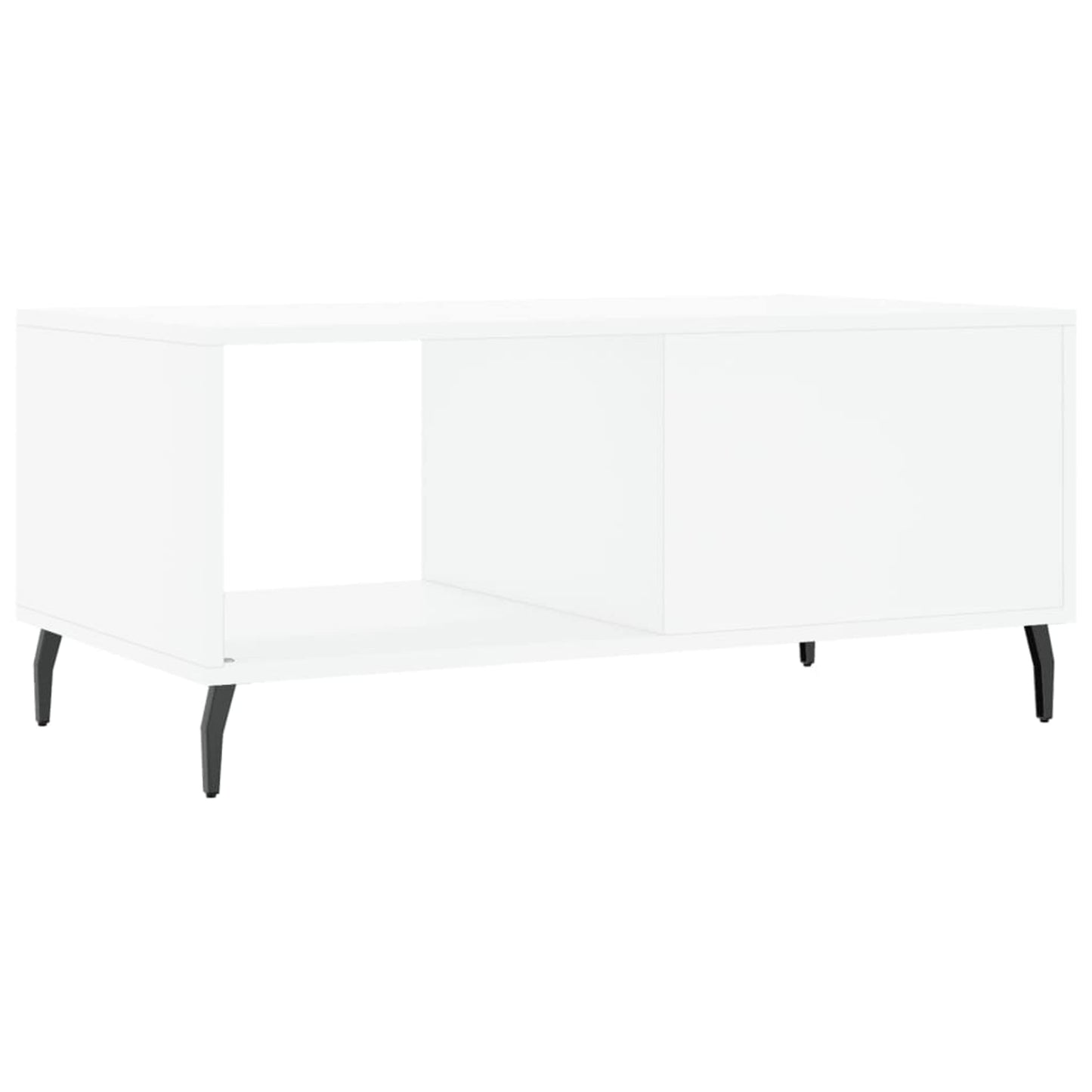 Sofabord Hvid 90x50x40 cm Træ Materiale