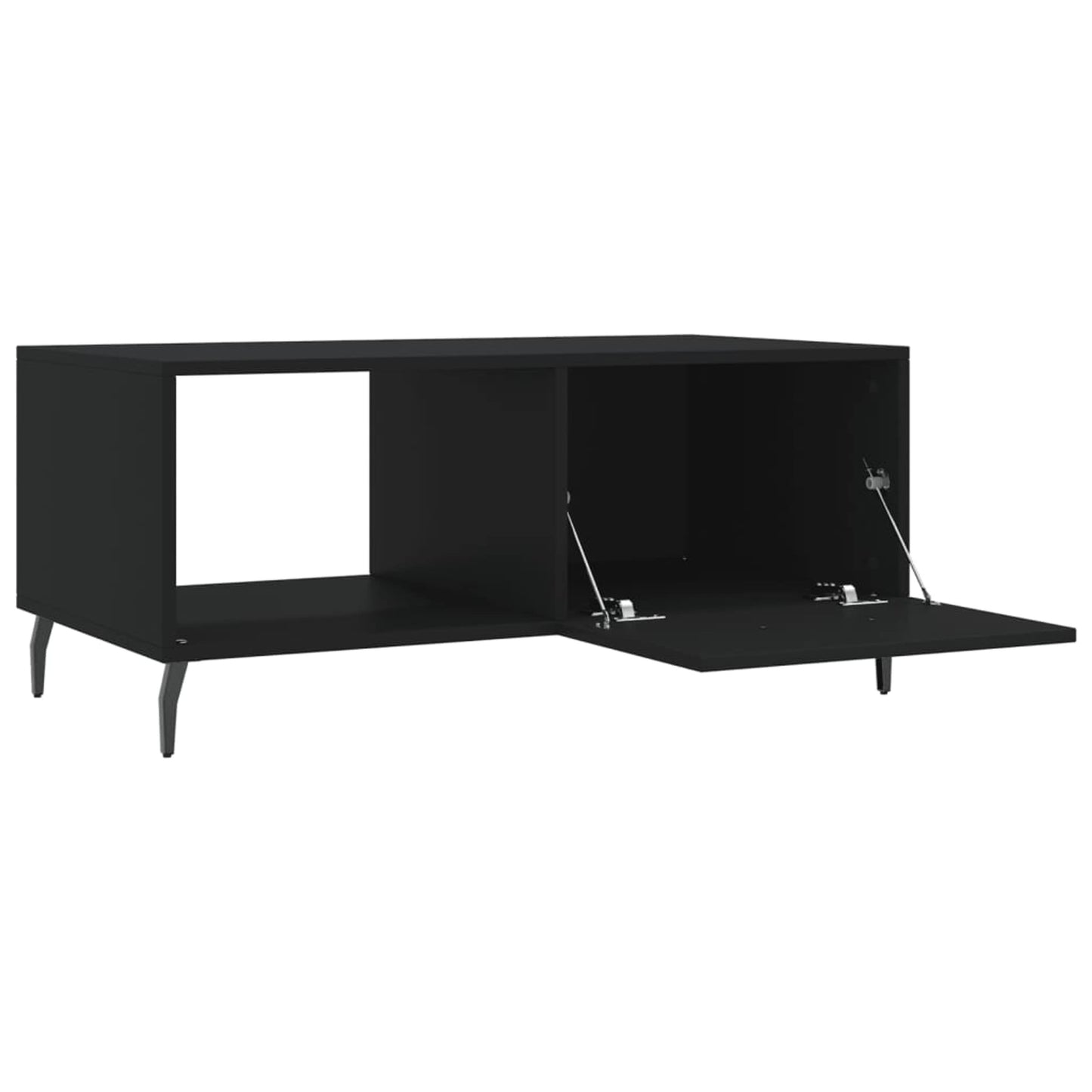 Sofabord Sort 90x50x40 cm Træ Materiale