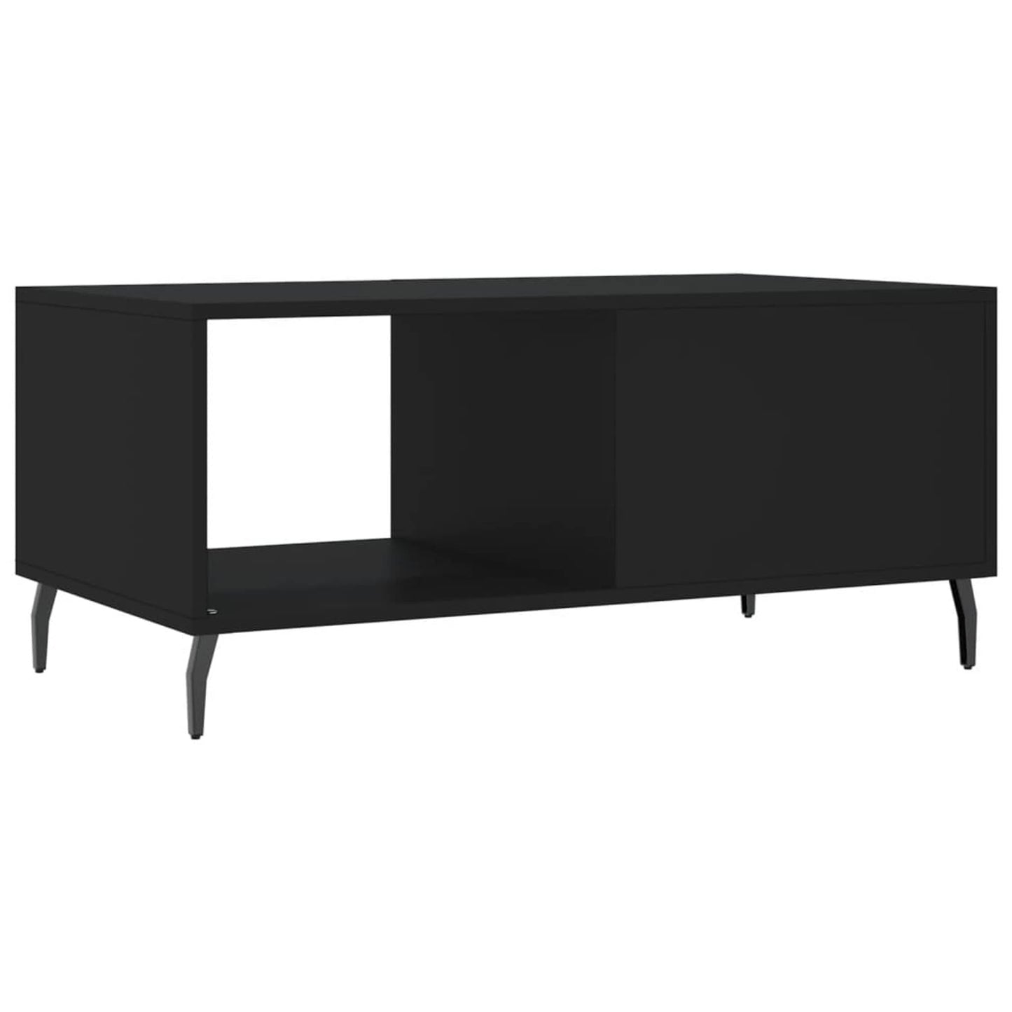 Sofabord Sort 90x50x40 cm Træ Materiale