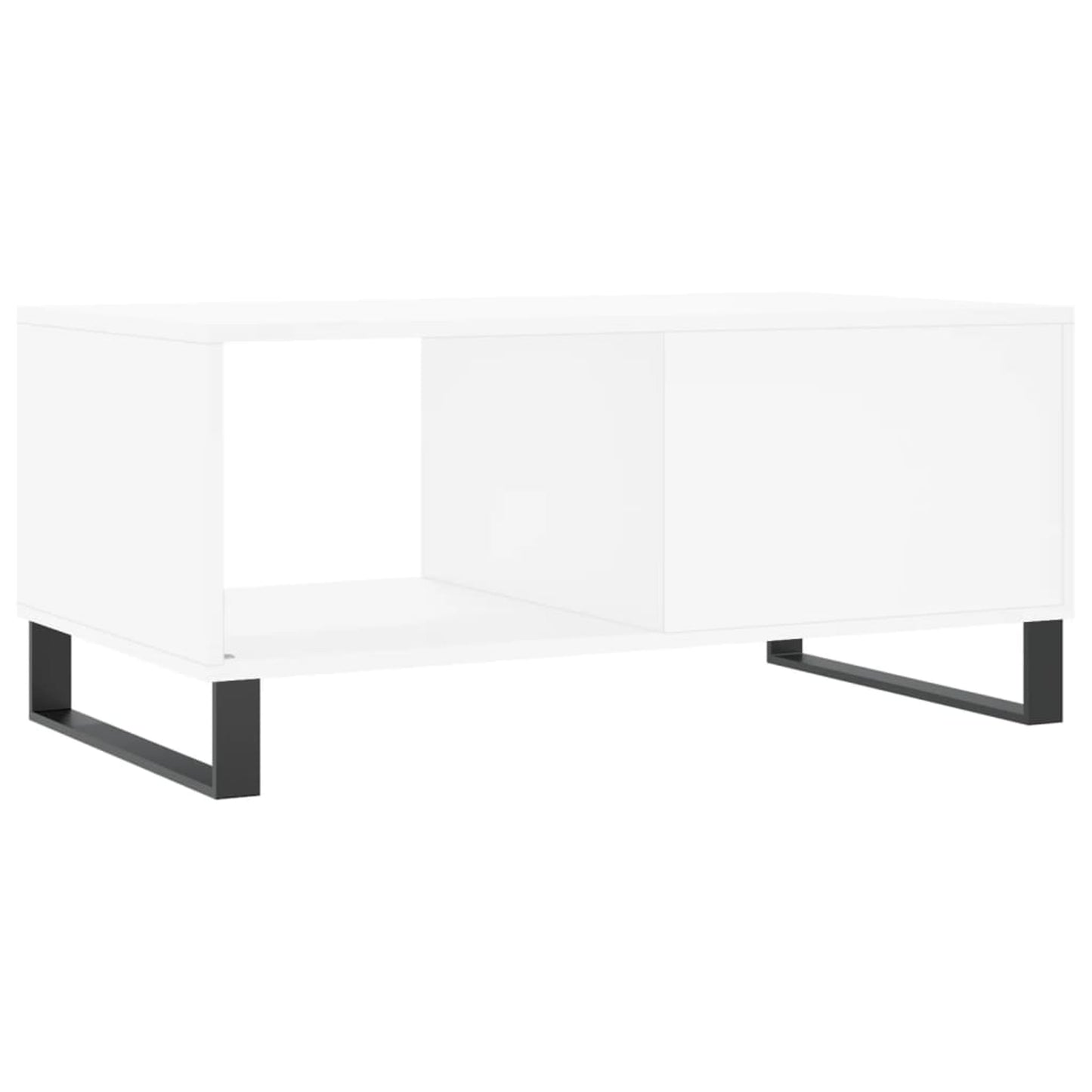 Sofabord Hvid 90x50x40 cm Træ Materiale