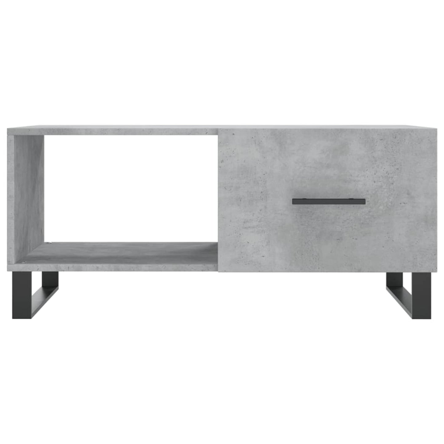 Sofabord betongrå 90x50x40 cm træmateriale