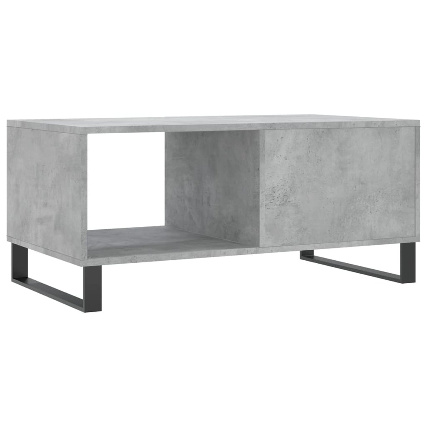 Sofabord betongrå 90x50x40 cm træmateriale