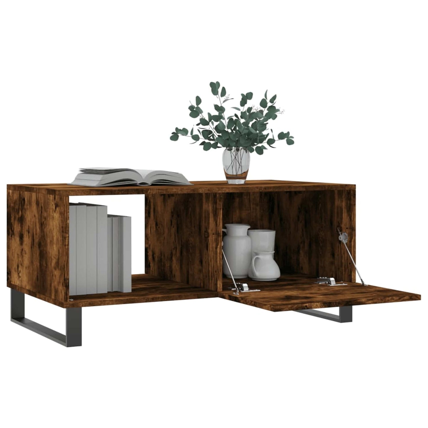Sofabord røget eg 90x50x40 cm træmateriale