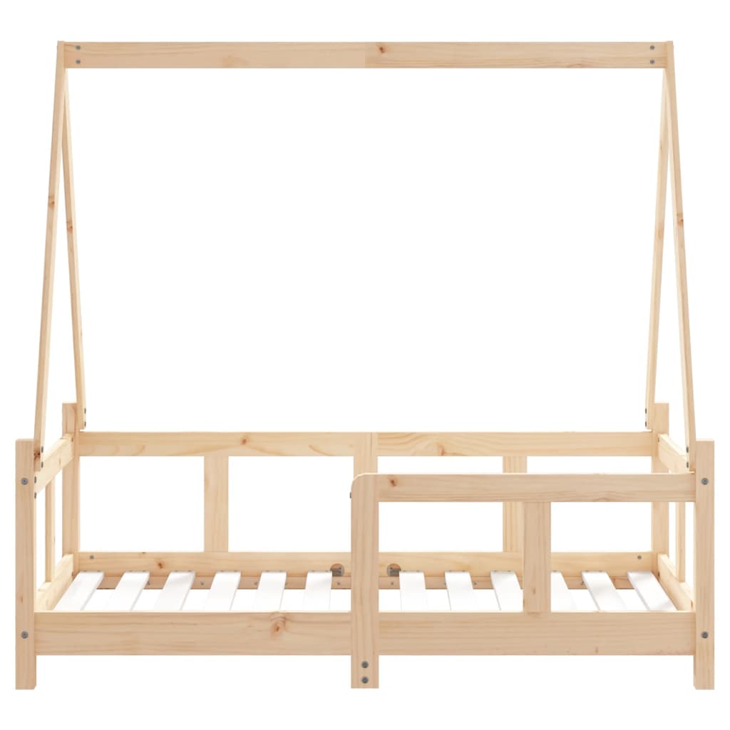 Børneseng 70x140 cm massiv fyrretræ