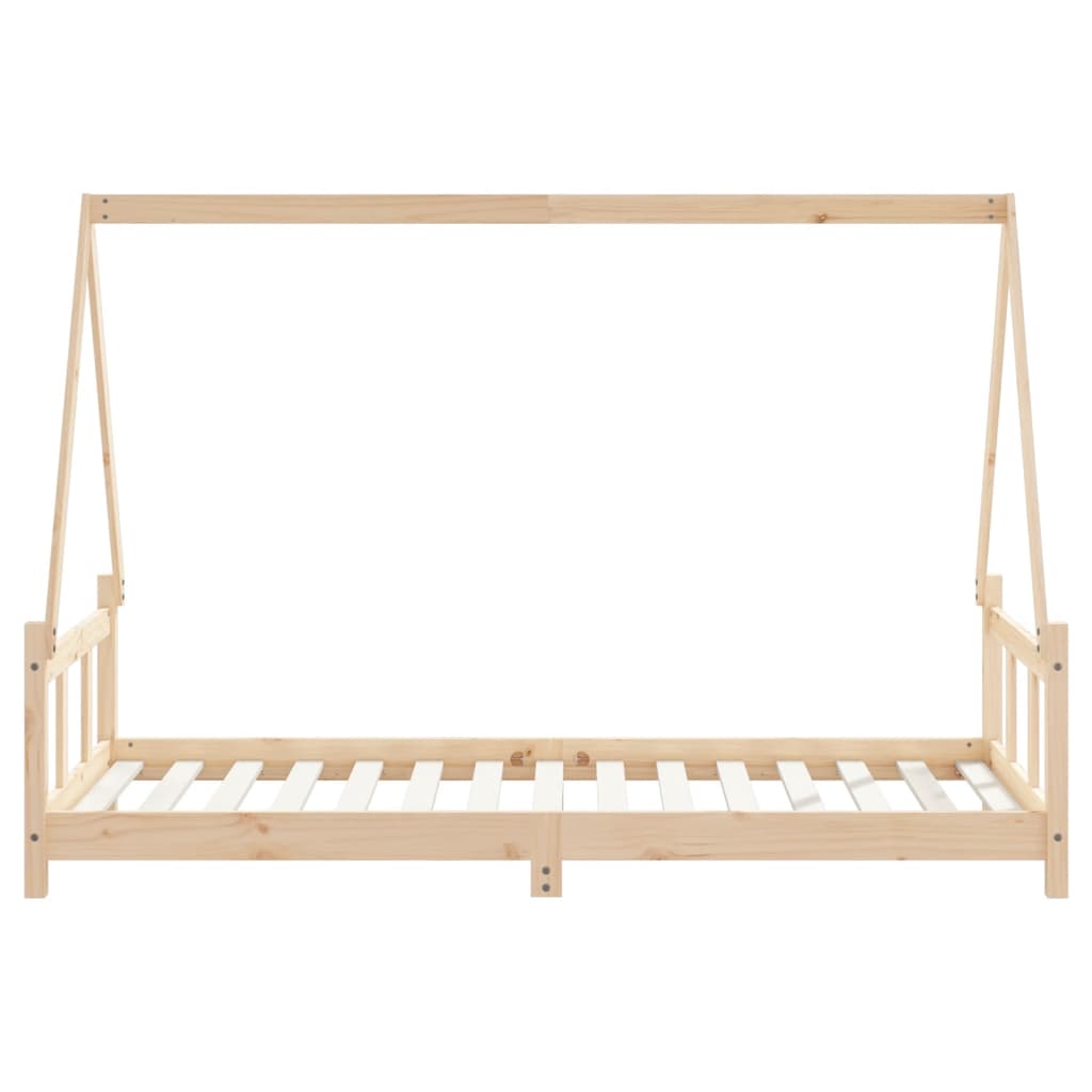 Børneseng 90x190 cm massiv fyrretræ