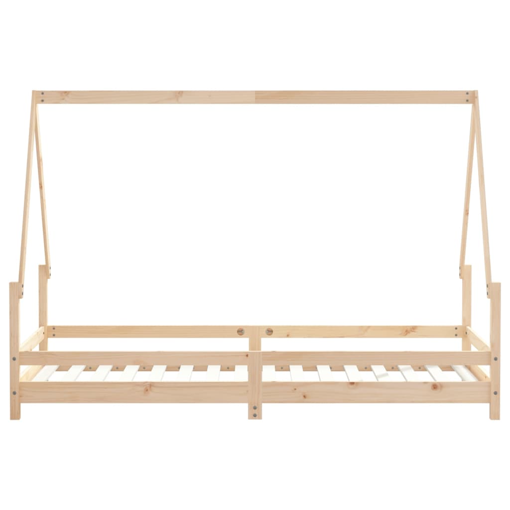 Børneseng 80x200 cm massiv fyrretræ