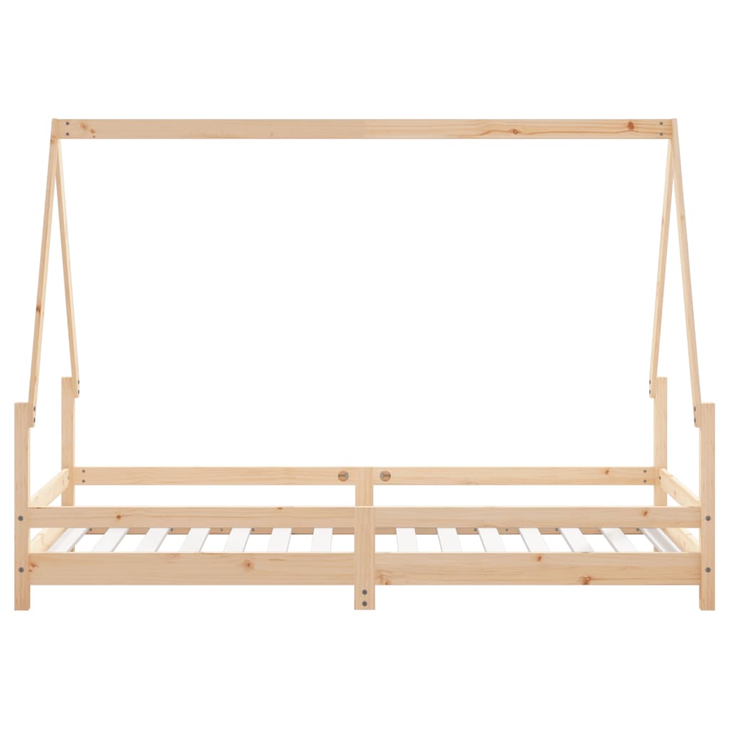 Børneseng 90x190 cm massiv fyrretræ