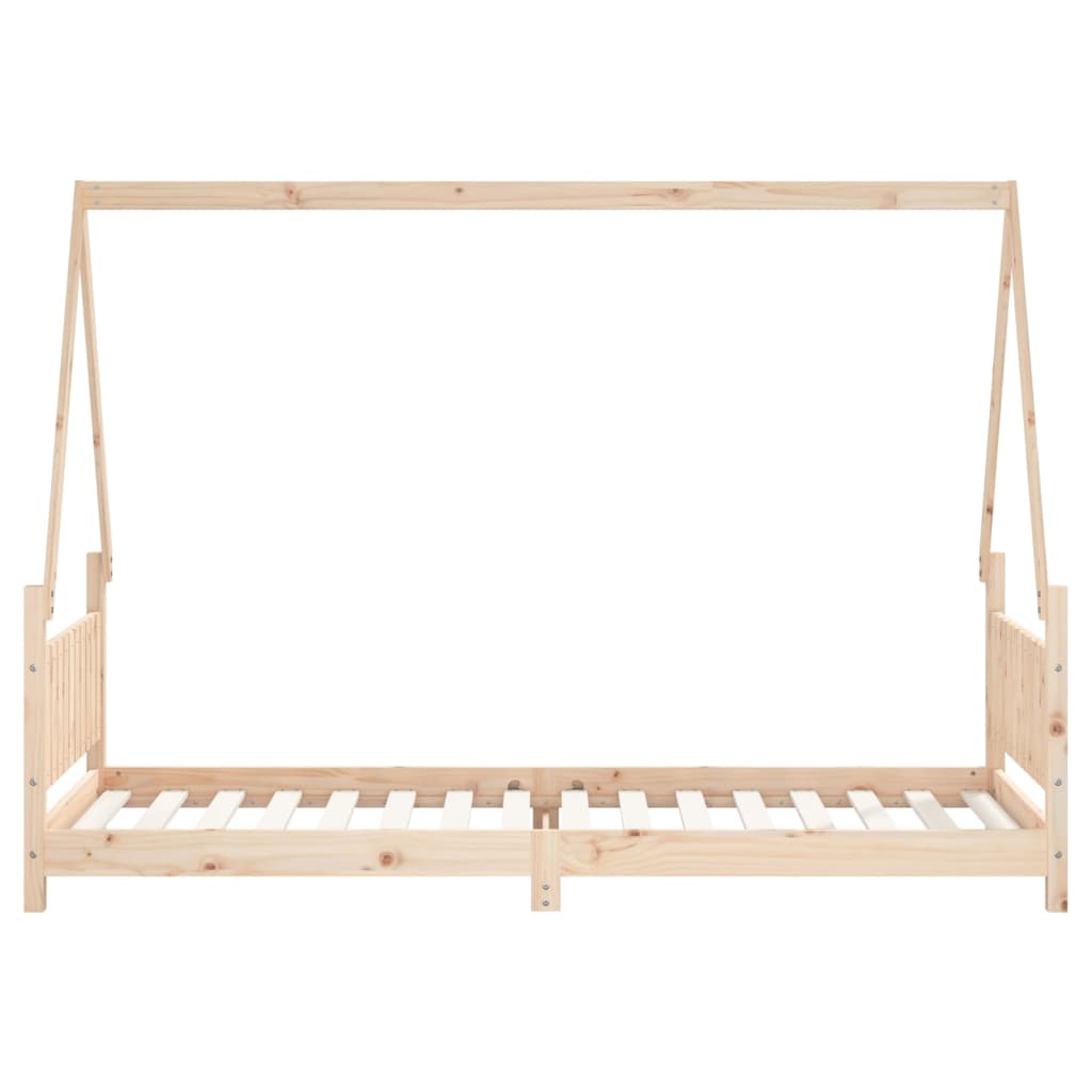 Børneseng 80x200 cm massiv fyrretræ