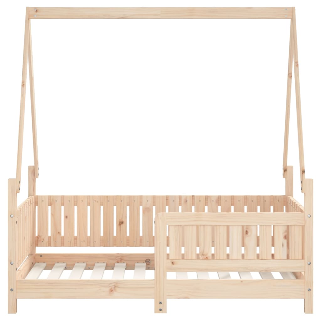 Børneseng 70x140 cm massiv fyrretræ