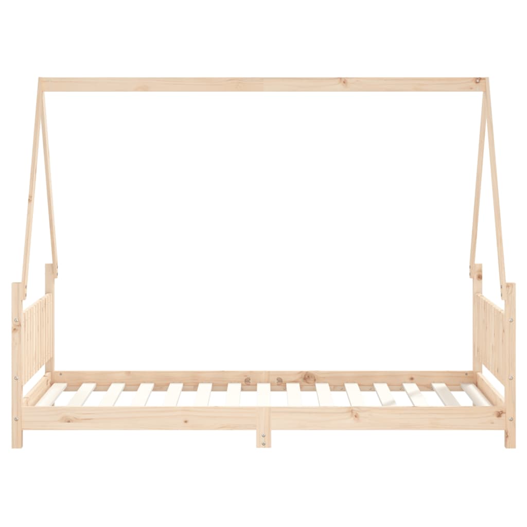 Børneseng 90x190 cm massiv fyrretræ