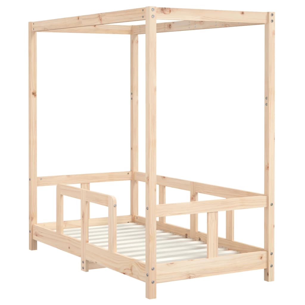 Børneseng 70x140 cm massiv fyrretræ