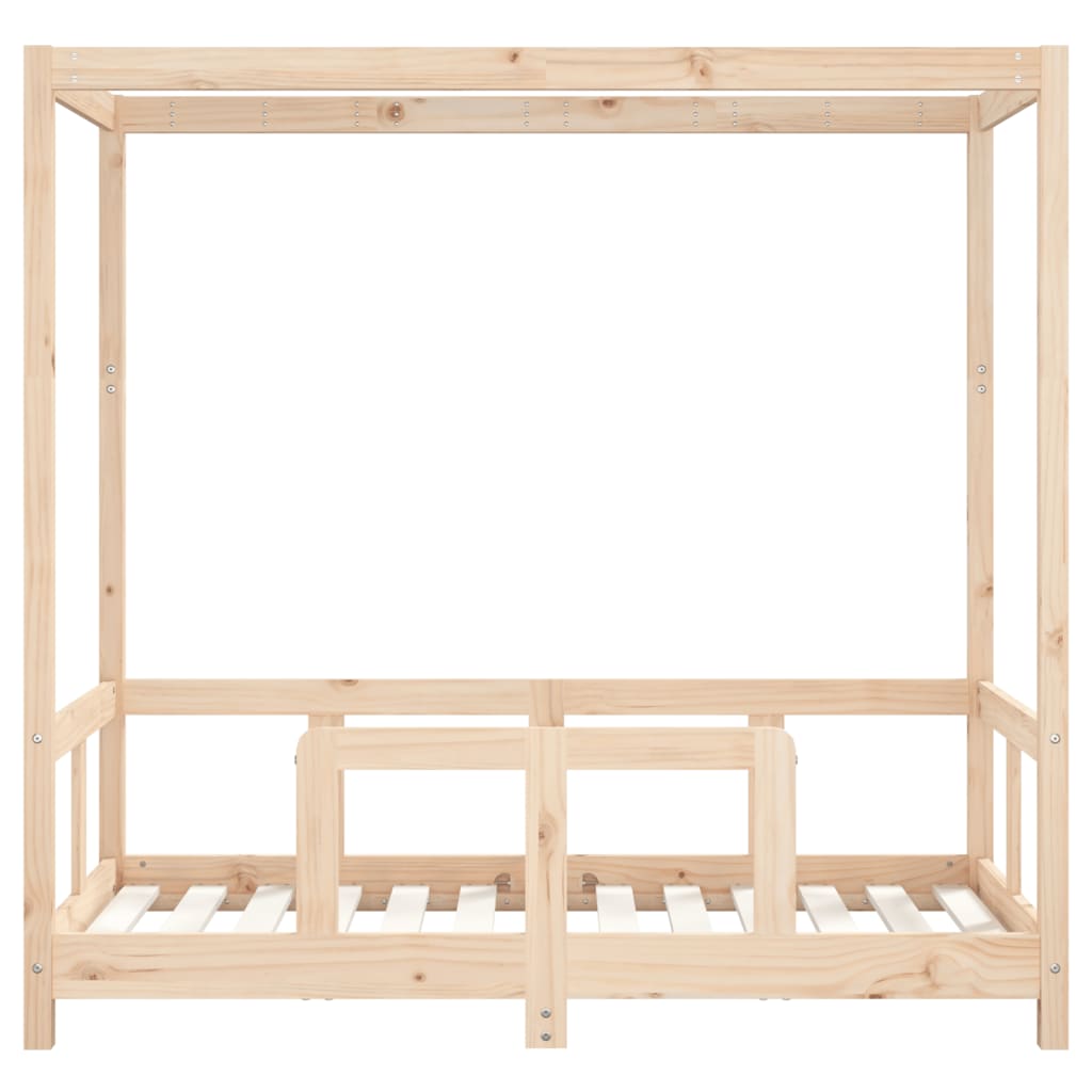 Børneseng 70x140 cm massiv fyrretræ