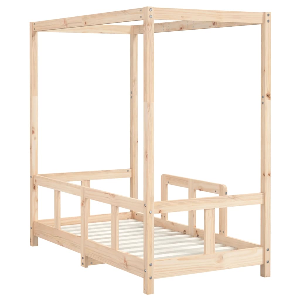 Børneseng 70x140 cm massiv fyrretræ