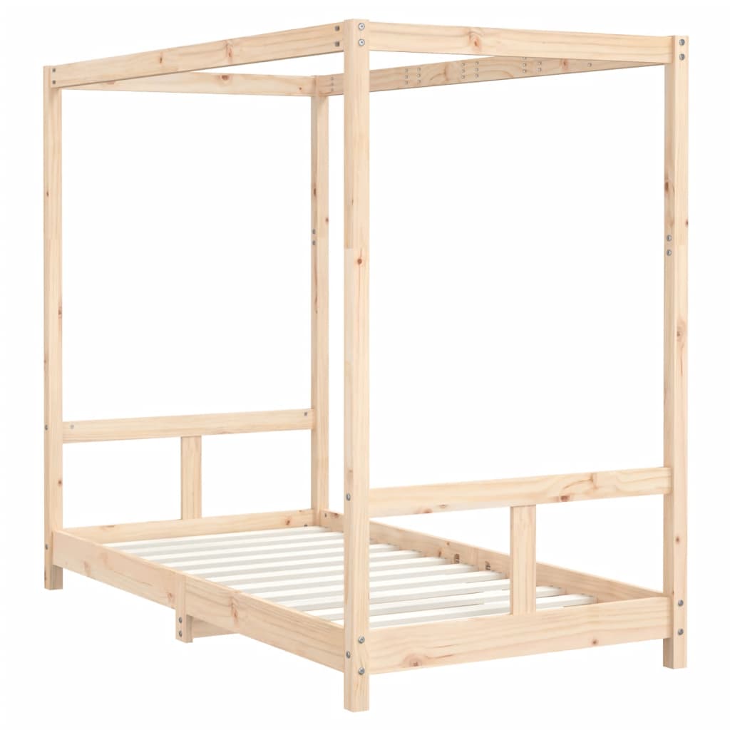 Børneseng 80x160 cm massiv fyrretræ
