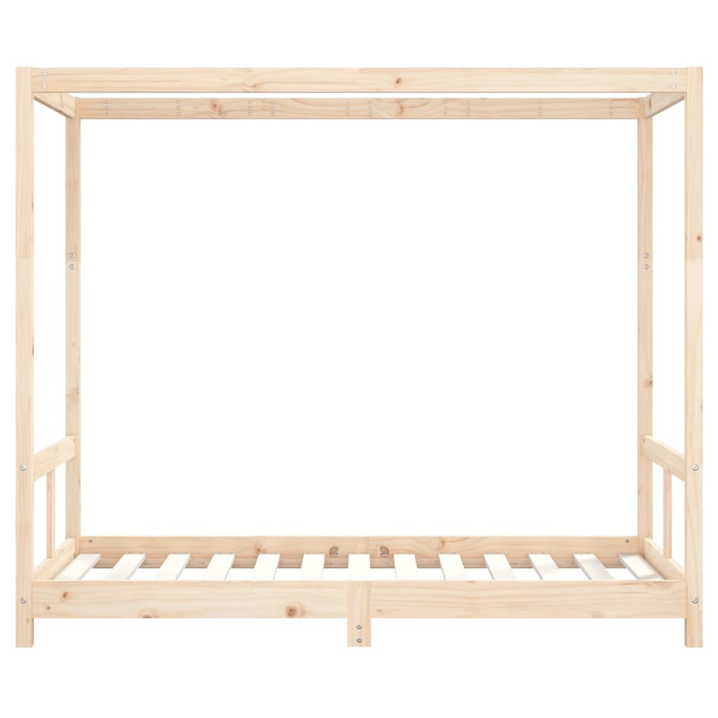 Børneseng 80x160 cm massiv fyrretræ
